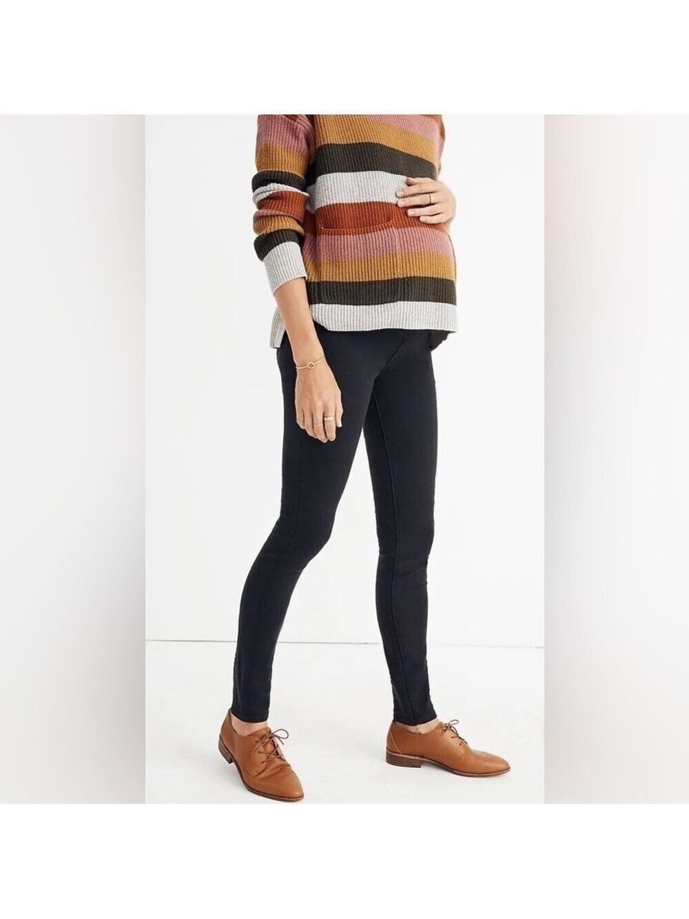 Madewell Maternity Over-the-Belly Skinny Jeans in Lunar Wash: TENCEL Denim